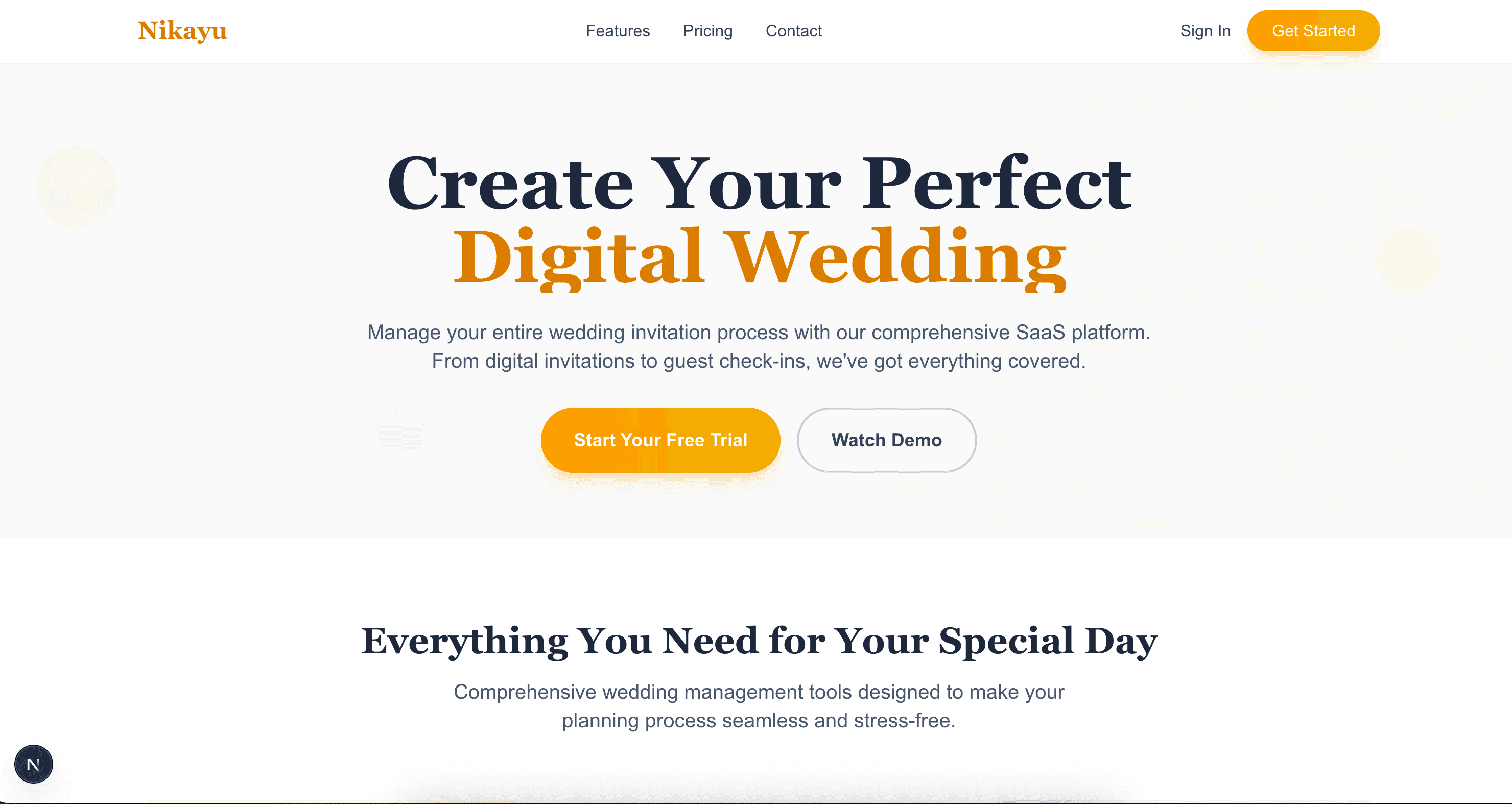Nikayu - Wedding Planner and Invitations System