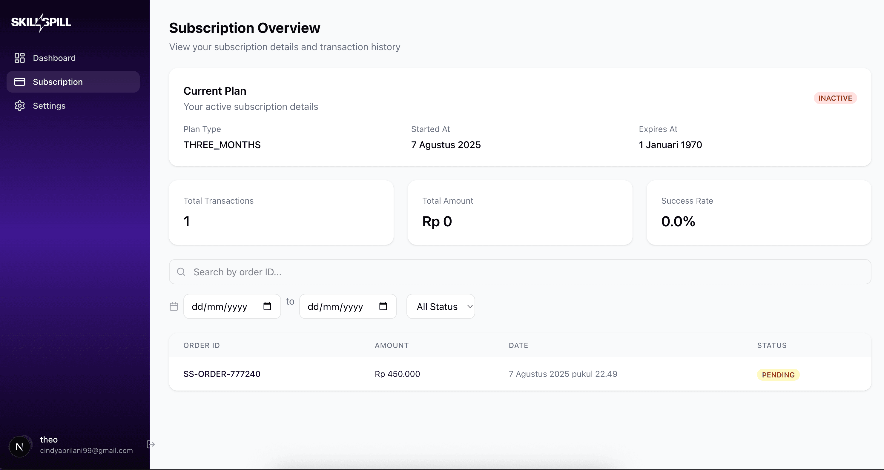 SkillSpill - Discord Community Subscription